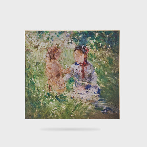 Woman and Child in a Meadow at Bougival
